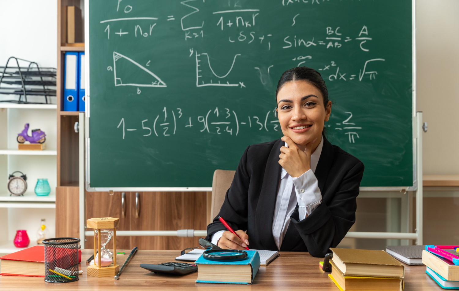 Student in an online tutoring session