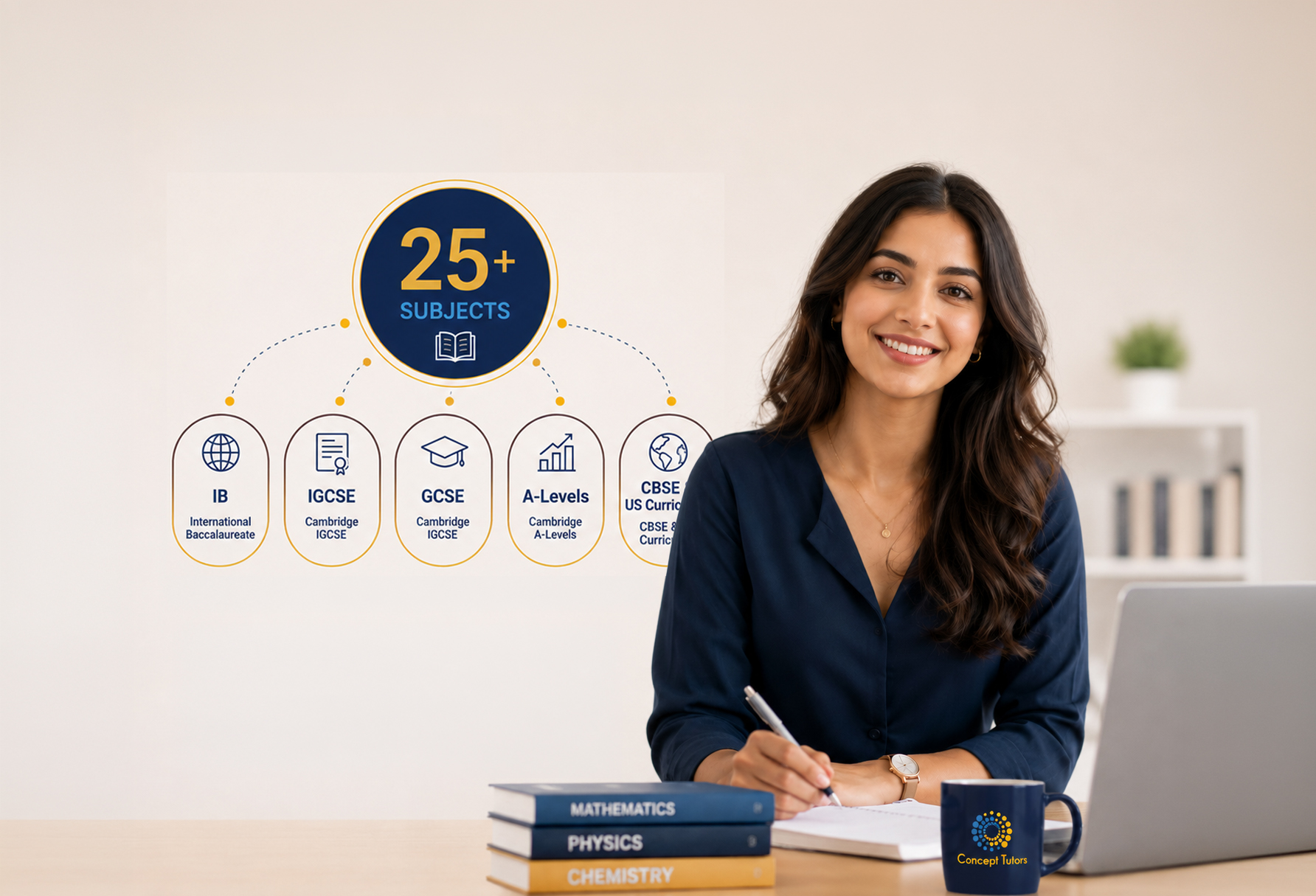 Student in an online tutoring session
